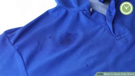 washing a polo shirt